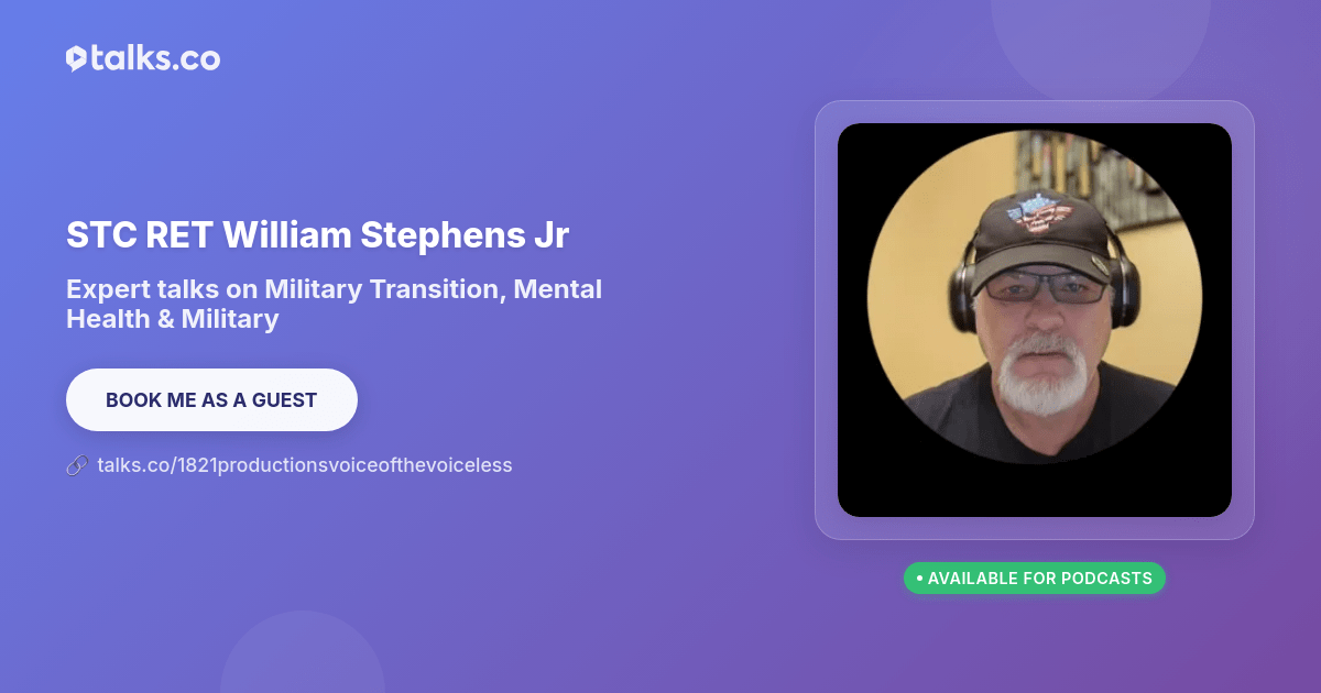 SFC RET William (StevO) Stephens Jr: Talks on Military Transition
