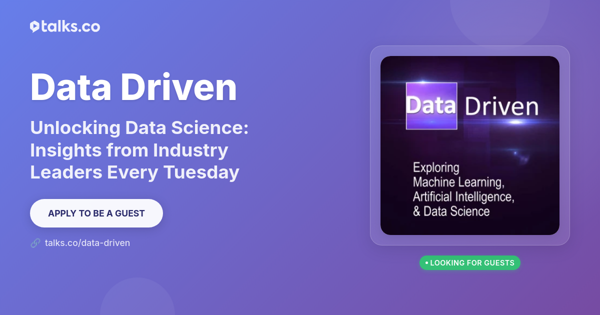 Data Driven - Machine Learning, Ai & Artificial Intelligence
