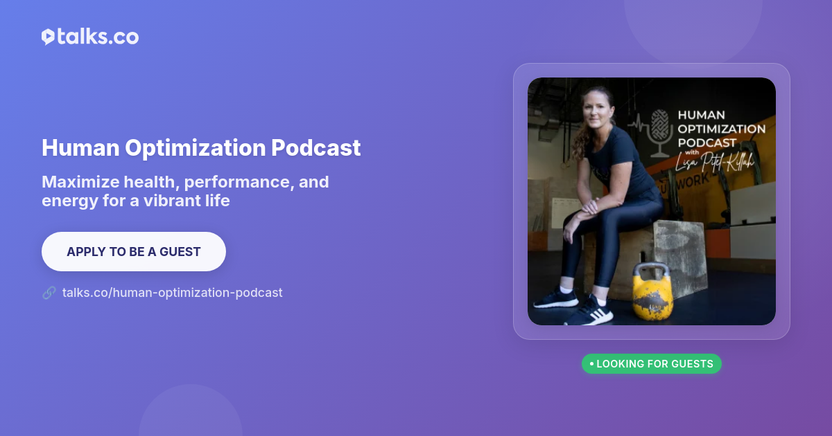 Human Optimization Podcast - Health Optimization
