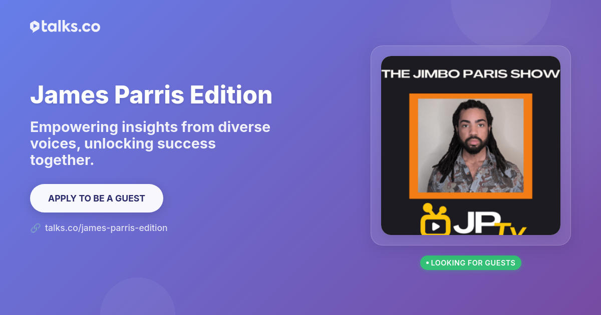 James Parris Edition - Entrepreneurship & Personal Development