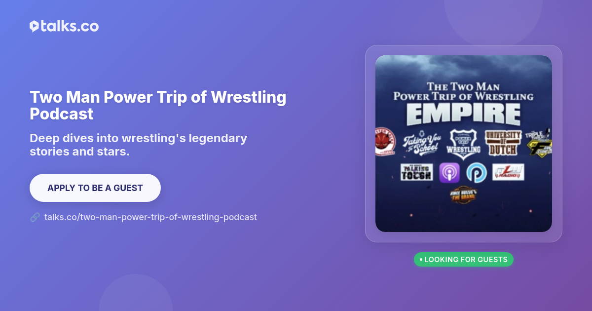 2 Man Power Two Man Power Trip of Wrestling Podcast - Wrestling & Sports